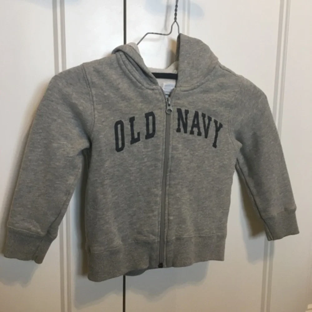 Boys size 3T Old Navy jacket gray navy